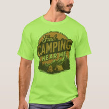 Find Camping Near Me —ヴィンテージ屋外Tシャツ