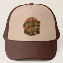 Find Camping Near Me – Outdoor Adventure Hat キャップ