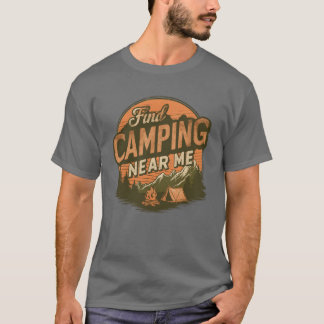 Find Camping Near Me Retro Campee boy Tシャツ