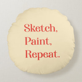 Find Creative Rhythm With Modern Lettering ラウンドクッション