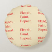 Find Creative Rhythm With Modern Lettering ラウンドクッション (裏面)