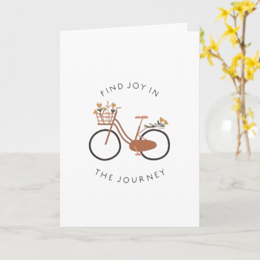 Find Joy Folded Greeting Card カード (黄色い花)