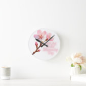 Find Joy in the Blossoming Day ラウンド壁時計 (ホーム)