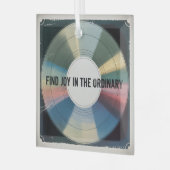 Find Joy In The Ordinary ガラスオーナメント (正面左)
