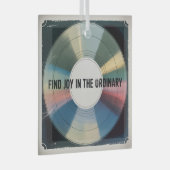 Find Joy In The Ordinary ガラスオーナメント (正面右)