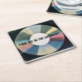 Find Joy In The Ordinary スクエアペーパーコースター (アングル)