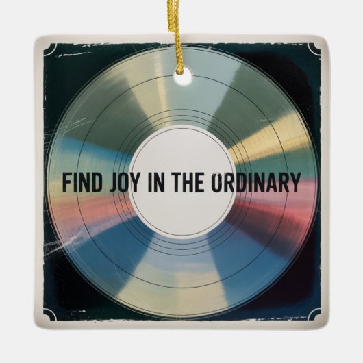 Find Joy In The Ordinary セラミックオーナメント (正面)