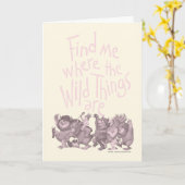 Find Me Where the Wild Things Are カード (黄色い花)