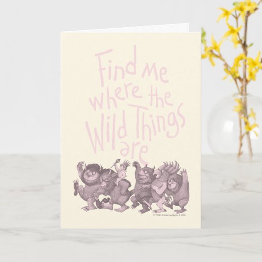 Find Me Where the Wild Things Are カード (黄色い花)