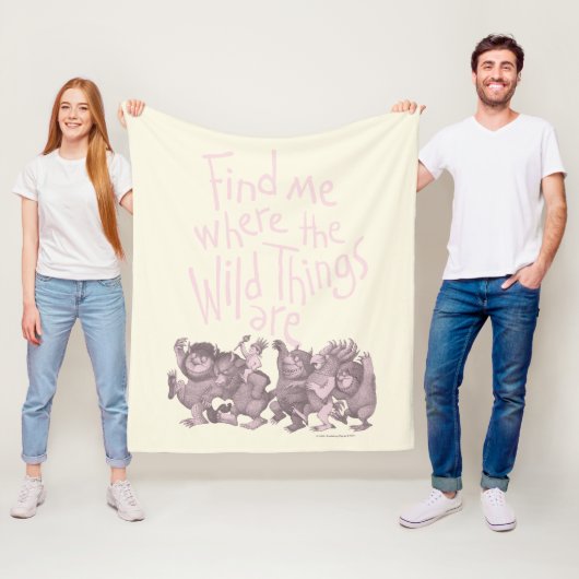 Find Me Where the Wild Things Are フリースブランケット (インサイチュ)