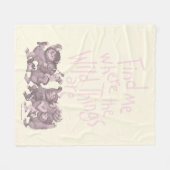 Find Me Where the Wild Things Are フリースブランケット (正面(横))