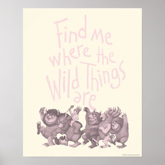 Find Me Where the Wild Things Are ポスター (正面)