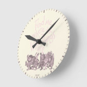 Find Me Where the Wild Things Are ラウンド壁時計 (傾斜)