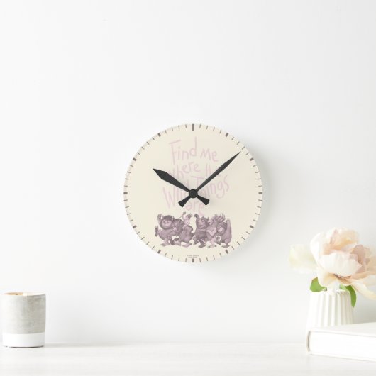 Find Me Where the Wild Things Are ラウンド壁時計 (ホーム)