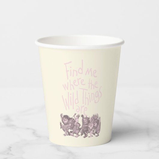Find Me Where the Wild Things Are 紙コップ (裏面)