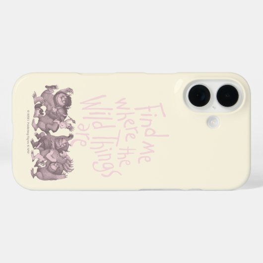 Find Me Where the Wild Things Are Case-Mate iPhoneケース (裏面 (横))