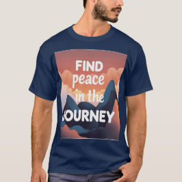 “Find Peace in the Journey” – Unisex Jambhala Vibe Tシャツ