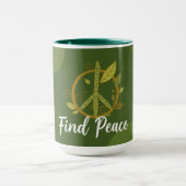 Find Peace Leaf マグカップ (中央)