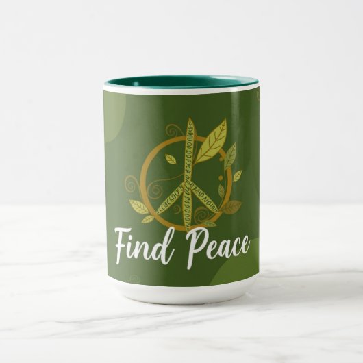 Find Peace Leaf マグカップ (中央)