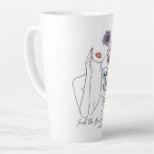 Find The Beauty In Everyday Inspirational Quote  カフェラテマグ (左アングル)