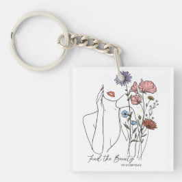 Find The Beauty In Everyday Inspirational Quote  キーホルダー