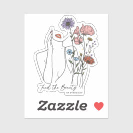 Find The Beauty In Everyday Inspirational Quote  シール