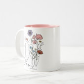 Find The Beauty In Everyday Inspirational Quote ツートーンマグカップ (正面左)