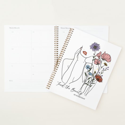 Find The Beauty In Everyday Inspirational Quote  プランナー手帳 (ディスプレー)