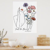 Find The Beauty In Everyday Inspirational Quote  ポスター (キッチン)