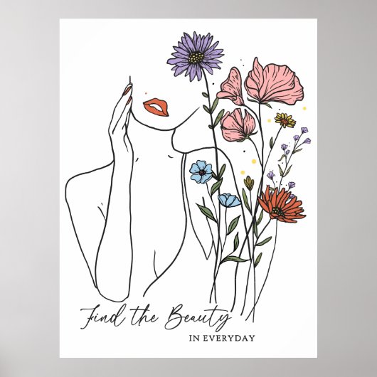 Find The Beauty In Everyday Inspirational Quote  ポスター (正面)