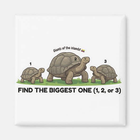 Find the Biggest One Animal World Quest for Toddle マグネット (正面)