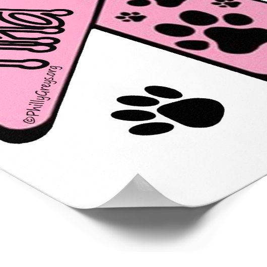 Find the Cure ~ Pawprint ポスター (角)