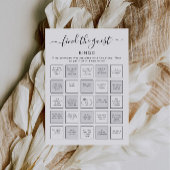 Find the Guest Bingo | Printable Bridal Shower  招待状