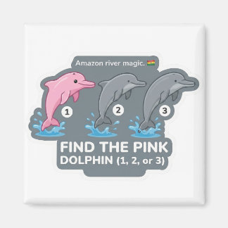 Find the Pink Dolphin Animal World Quest for Toddl マグネット
