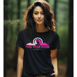 Find Your Flow Spiritual Journey Yoga Tshirt Tシャツ