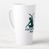 Find Your Inner Peace Yoga Quote カフェラテマグ (左アングル)