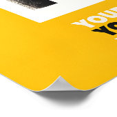 Find Your Passion Art Print Yellow & Black ポスター (角)