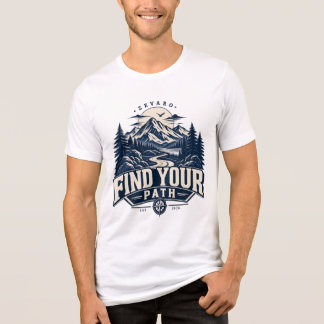 Find Your Path Mountain Adventure Vintage Outdoor トライブレンドＴシャツ