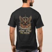 Find Your Path Skull Phoenix Compass Adventure Tシャツ (裏面)