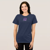 Find your peace purples トライブレンドＴシャツ (正面全面)