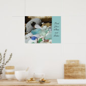 Find Your Place リラックス Artプリント Seaglassビーチ ポスター (キッチン)