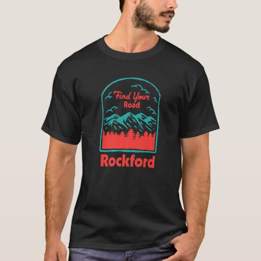 Find Your Road Campingことわざカンパー引用文ロッフ Tシャツ (正面)