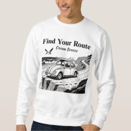 Find Your Route Vintage Surf Bug Graphic スウェットシャツ
