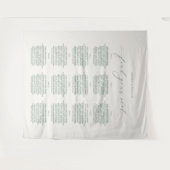 Find Your Seat Wedding Seating Chart Banner タペストリー (正面(横))
