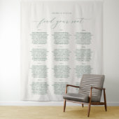 Find Your Seat Wedding Seating Chart Banner タペストリー (インサイチュ)