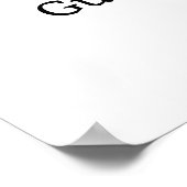 Find Your Seat Wedding Seating Chart Minimalist ポスター (角)