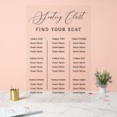 Find Your Seat Wedding Seating Chart Sign  アクリルサイン (ウェディング)