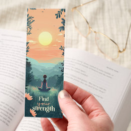 Find Your Strength Motivational Bookmark