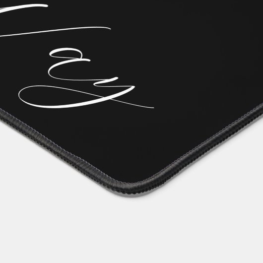 'Find Your Way'フレーズWhite Script デスクマット (コーナー)