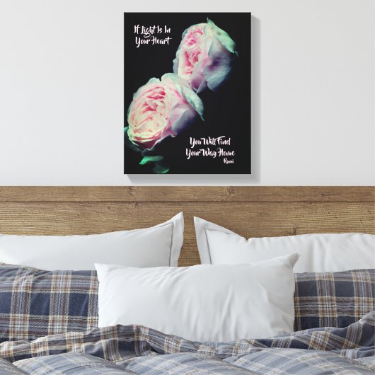 Find Your Wayホームるみ感動的引用文 キャンバスプリント (インサイチュ (寝室))